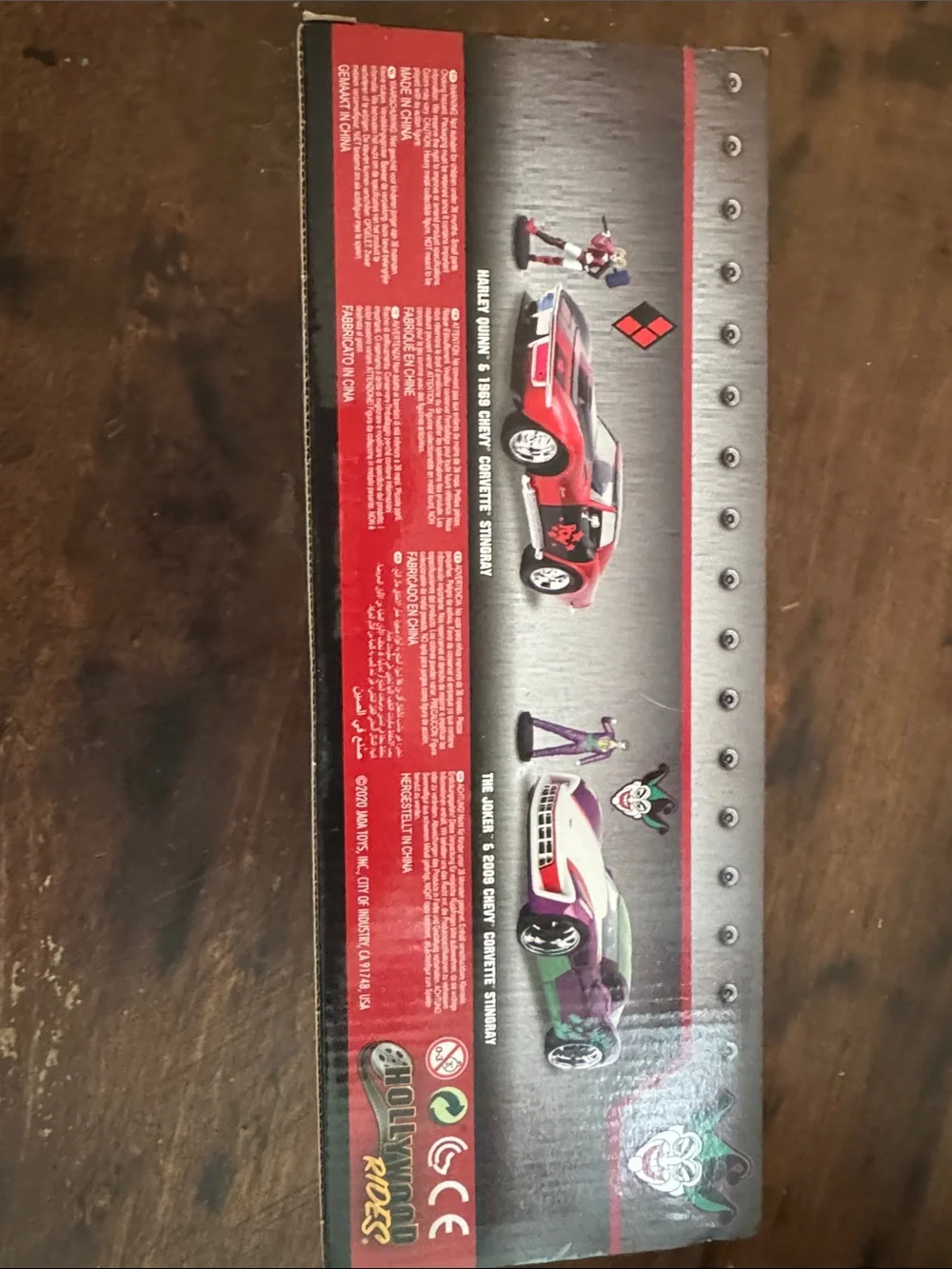 NIB DC Joker 2009 Chevrolet Corvette Stingray model Car- Purple & Green